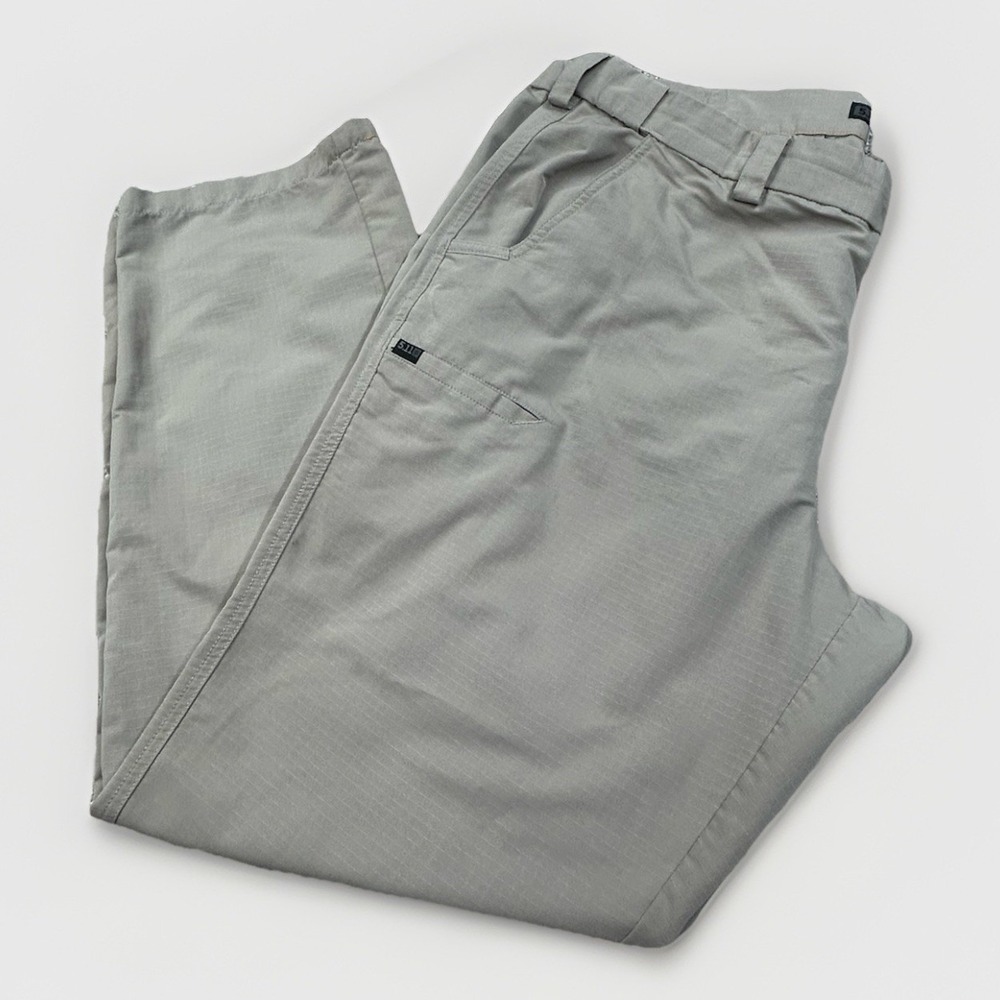 5.11 Tactical Fast-Tac Pants Mens 40x34 Beige Utility Ripstop